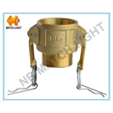 3" Male Coupler Type B Camlock Brass Hose Coupler